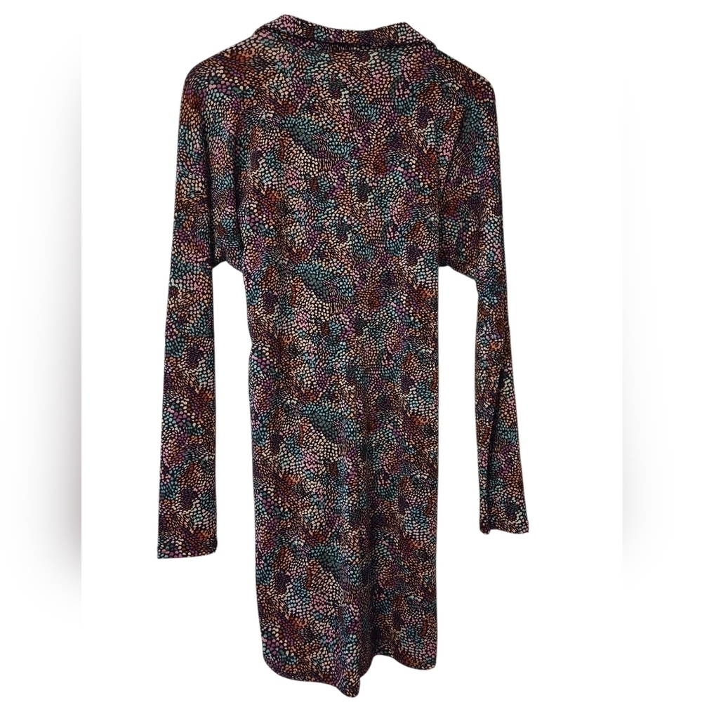 Bar III Wrap Tie Front Long Sleeve Dress - Picture 4 of 5